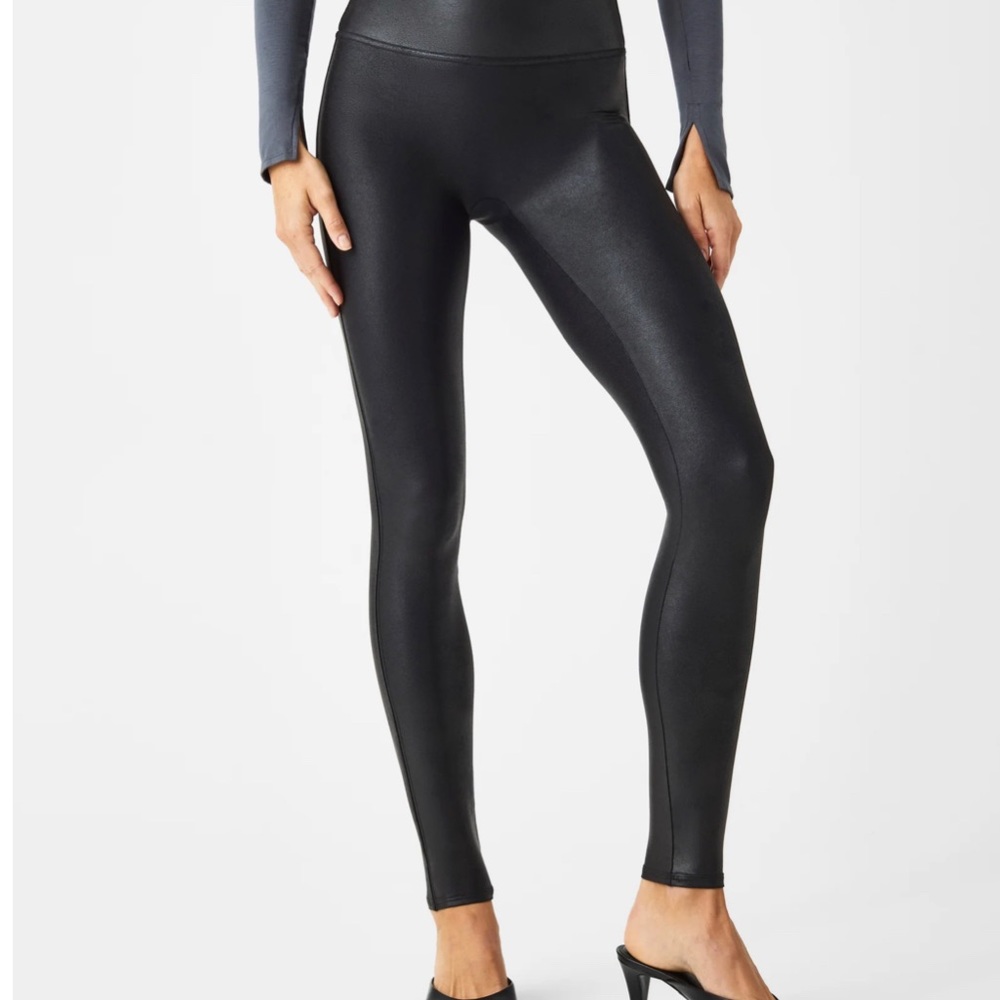 Spanx faux leather leggings
